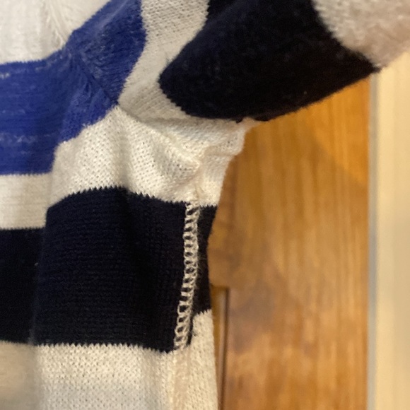 Talbots light weight spring striped sweater pastels - Picture 7 of 9